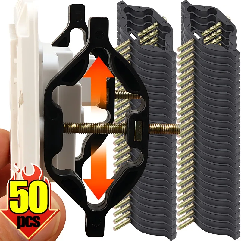 50/5PCS Type 86 Cassette Repairer Dark Box Switch Old Socket Boxes Replacement Fixed Support Rod Home Repair Tools Accessories