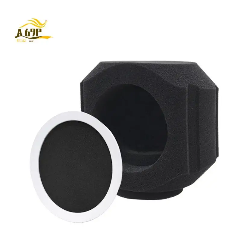 A69P-C5 Microphone Wind Shield Acoustic Filter Professional Condenser Mic Studio Sponge Soundproof Protection Cover