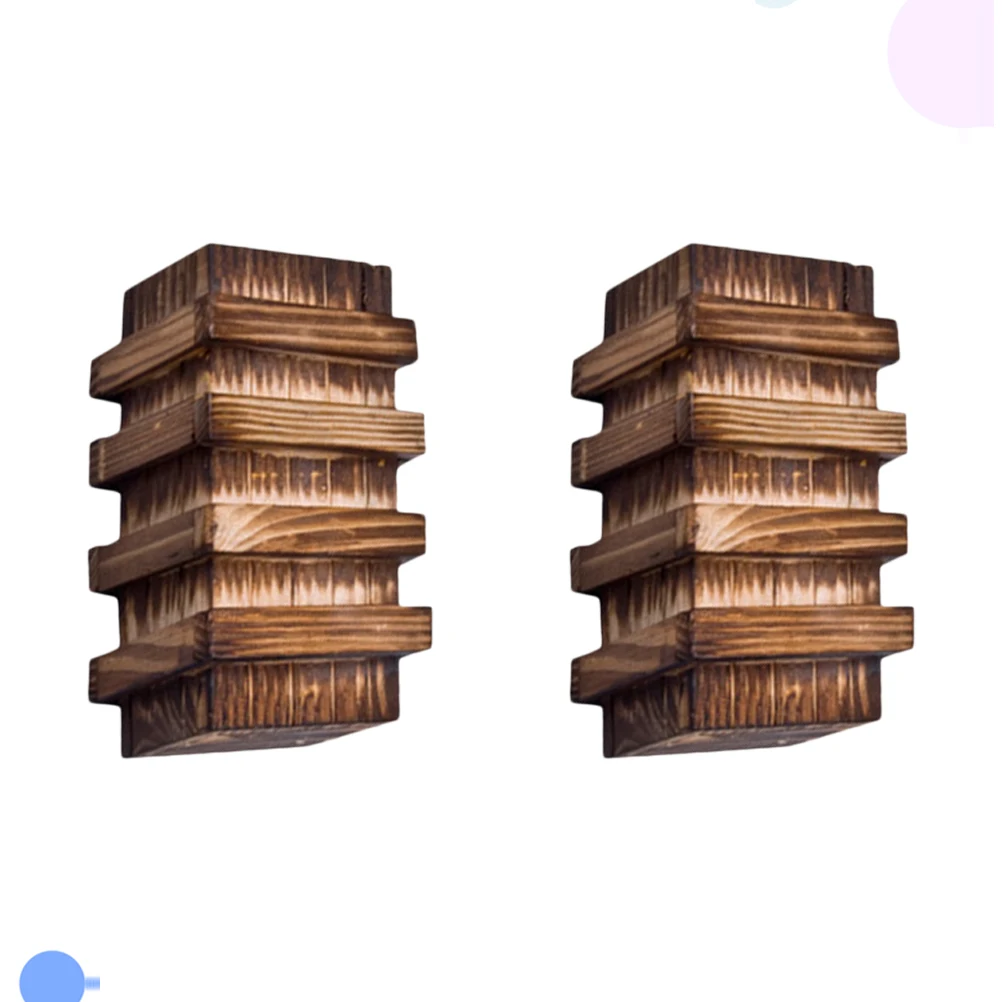 قطعتان من ألعاب صندوق الوحدة المفتوحة للأطفال الأولاد، درج سري آمن خشبي مزدوج