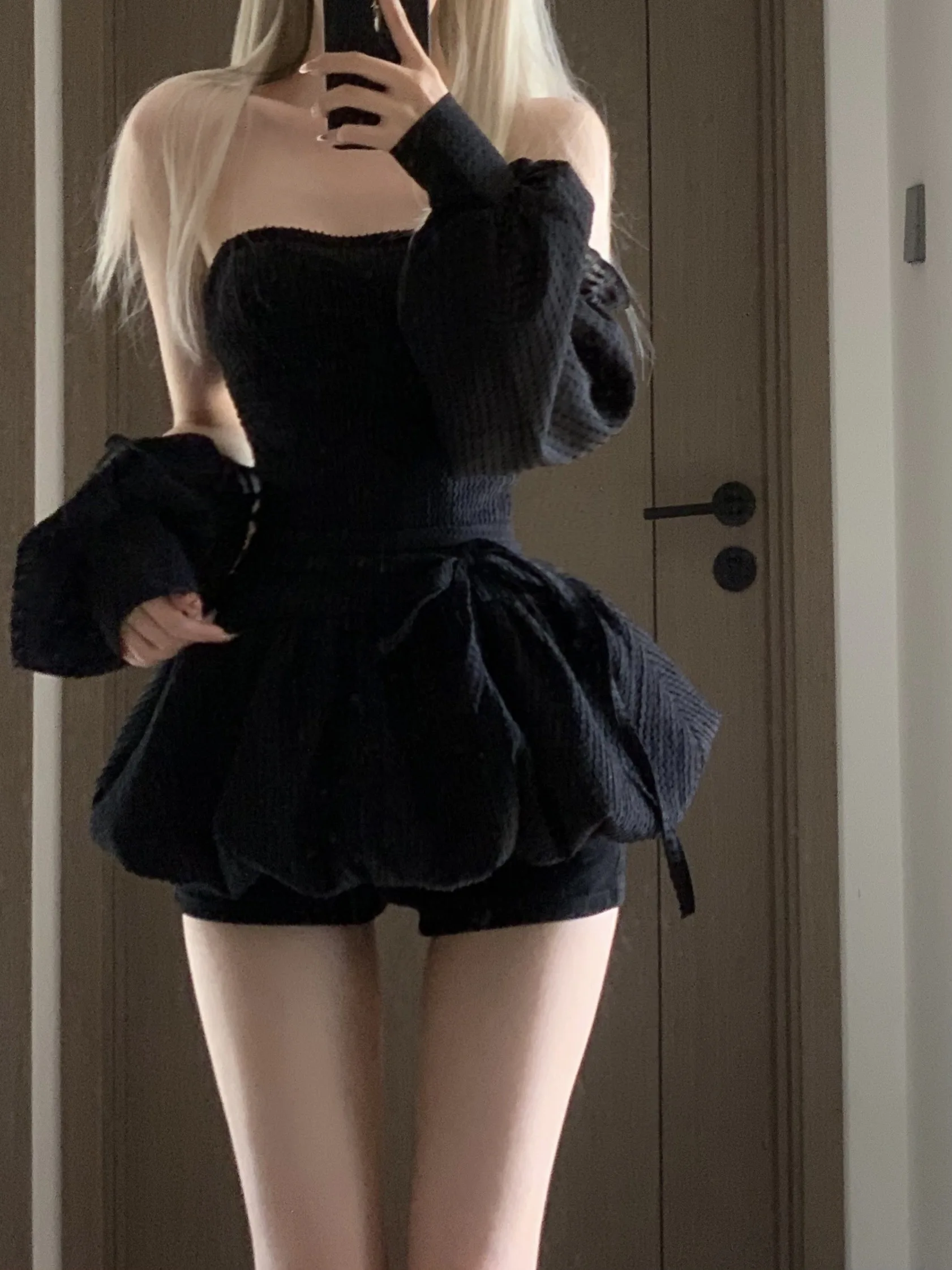 

k Готическое бюстье на одно плечо Dr Утягивающий дизайн талии Уникальная пышная юбка Длинная свек Весна Лето Осень Pure Desire ...