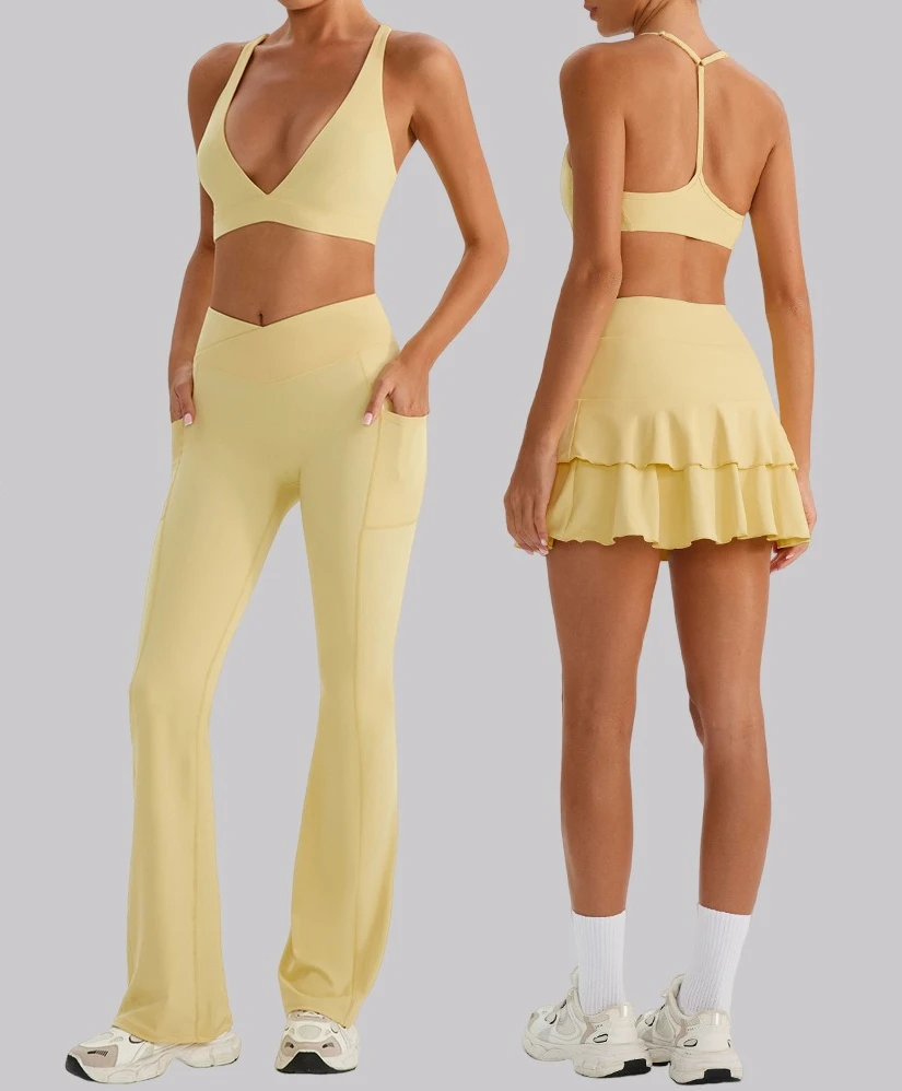 

Новый комплект для йоги с высокой талией, красивая спина, подтяжка бедер, плотная одежда для йоги, уличная спортивная одежда для бега, фитнеса, женская спортивная одежда