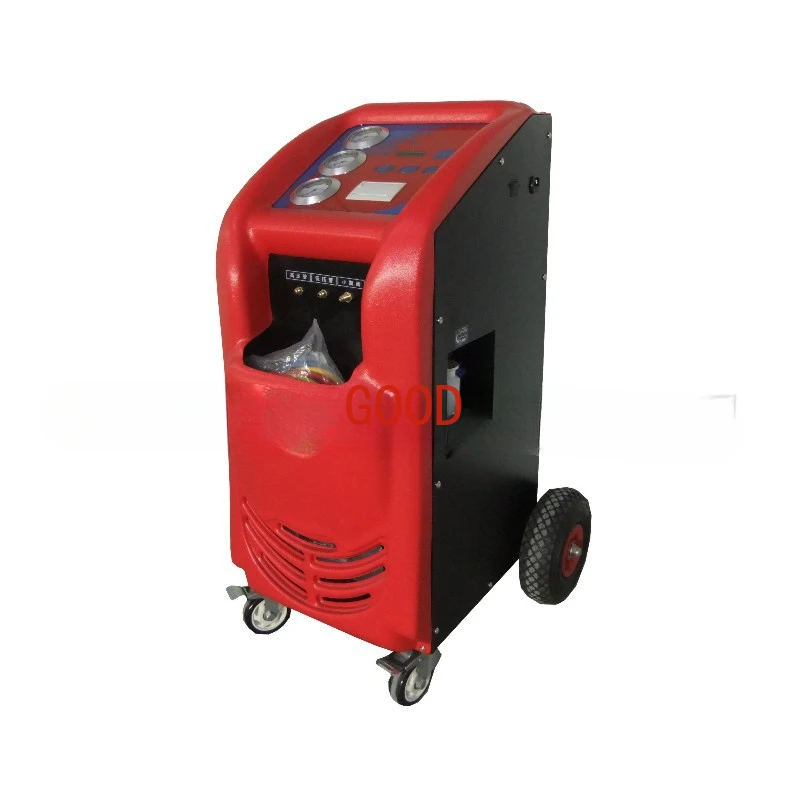 Máquina automática de llenado y recuperación de refrigerante de aire acondicionado automotriz, impresión por correa de refrigerante