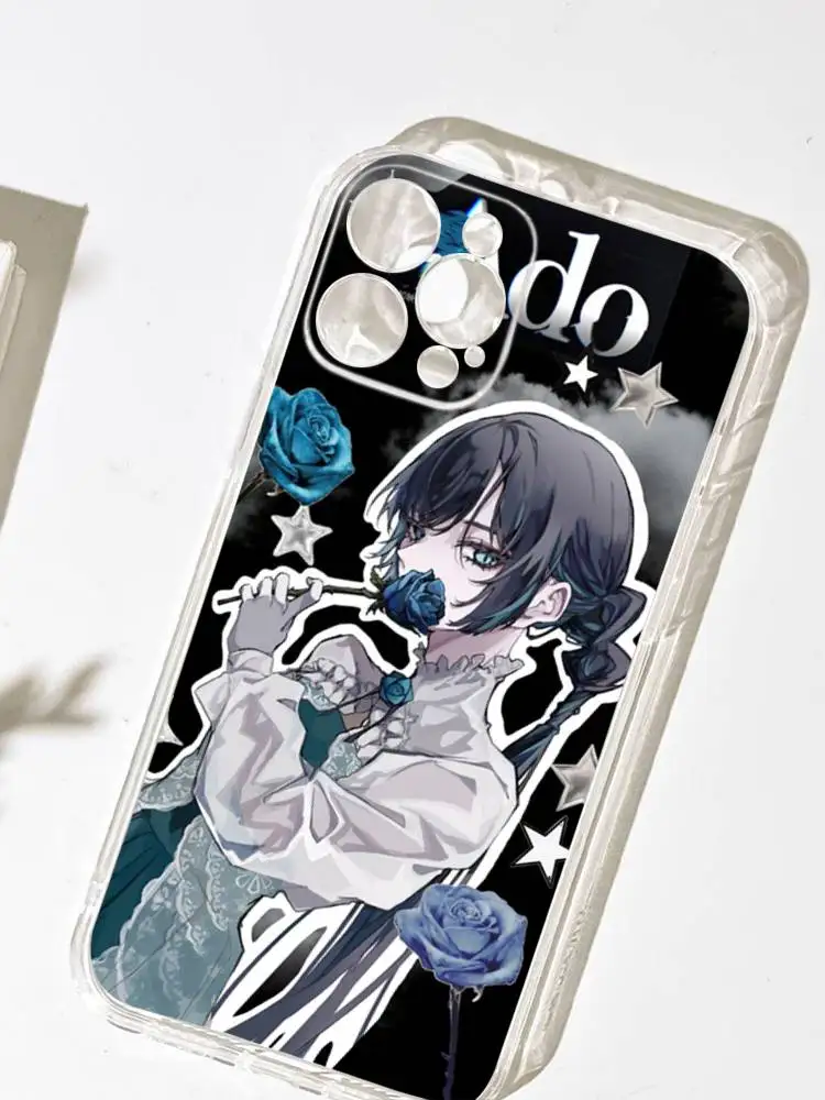 Epc Ado Kyogen X Uta جراب هاتف من السيليكون الناعم لهاتف آيفون 17 16 15 14 Plus 13 12 11 Pro Air Max