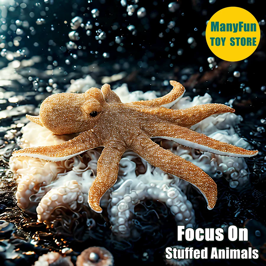 Realistic Octopus Plush Toy - Lifelike Squid Stuffed Animal, Soft Ocean Creature Doll, Sea Monster Simulation Plushie Gift