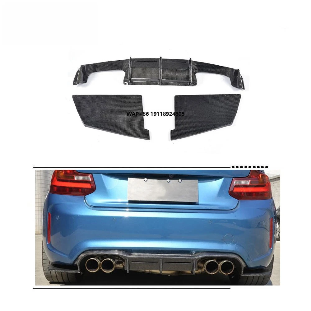 

Carbon Fiber Rear Bumper Diffuser Lip for B-MW F87 M2 2016-2017