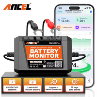 ANCEL BM300 Pro Battery  Tester 6V 12V 24V Battery Monitor - Bluetooth for Car  SOH SOC Battery Health Analyzer PK BM200 PRO