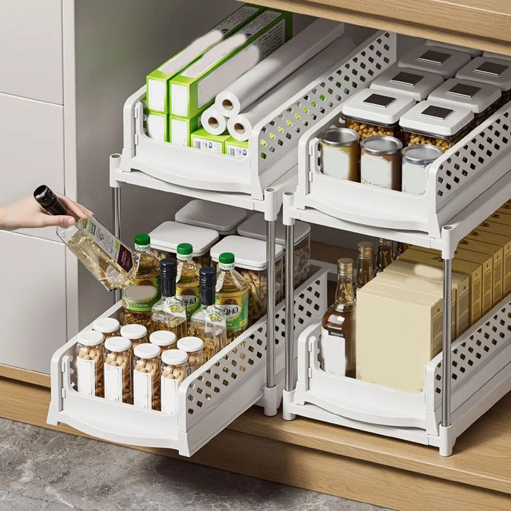 

Plastic 2/3/4 Tiers Rolling Cart Large Capacity Space Saving Multi-Layer Storage Rack with Wheel Mobile Storage Rack Sundries