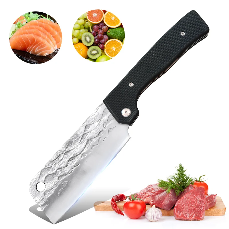 

Складной нож Универсальные ножи для нарезки мяса, фруктов, рыбы, мясника, нож для обвалки G10, ручка, лезвие ручной работы, кухонные ножи для барбекю шеф-повара