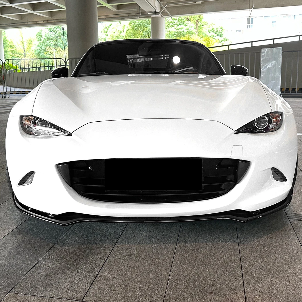 Mazda MX-5 MX5 Miata ND 2016-2025 2 도어 하부 스플리터 프로텍터 키트 외부 액세서리 용 앞 범퍼 스포일러 립 썸네일 4