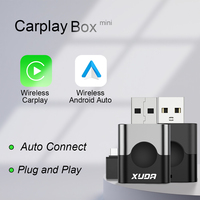 XUDA 2 in 1 AI Box Mini Adapter Wired to Wireless Carplay&Android Auto Compatible with 99% of Cars Plug and Play WiFi Smart Dong