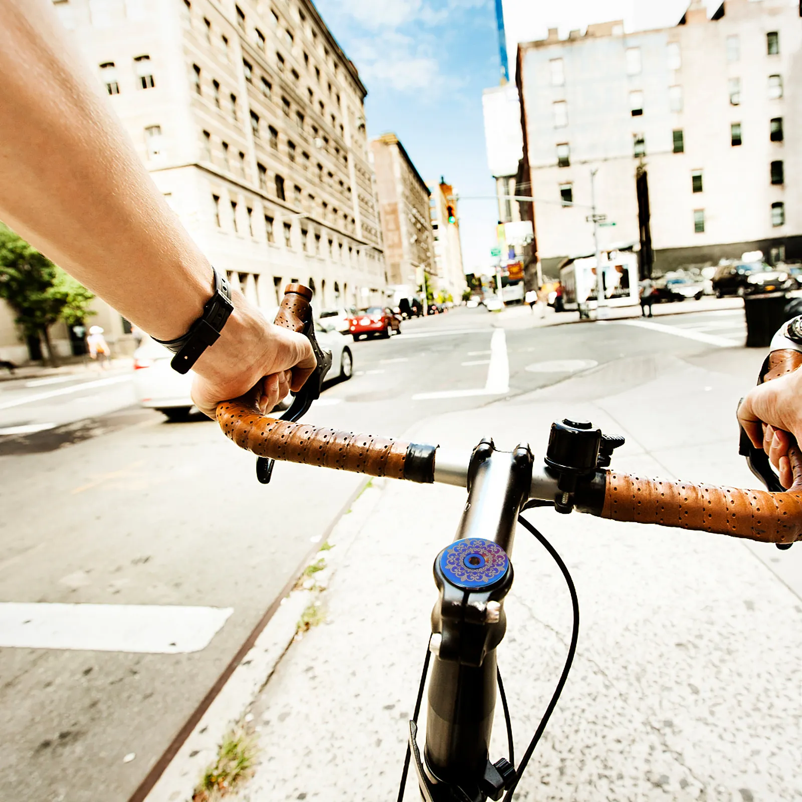 

1Set Bike Headset Cap Titanium Alloy High Strength Lightweight Front Fork Stem Cover for Mountain Road Bike Refit Accessories