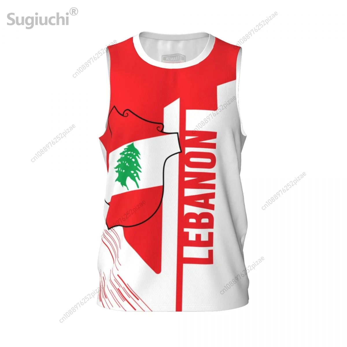 Custom Name Number Lebanon 3D Flag Sports T-shirts Men Clothing Breathable For Basketball Running Fitness T shirt