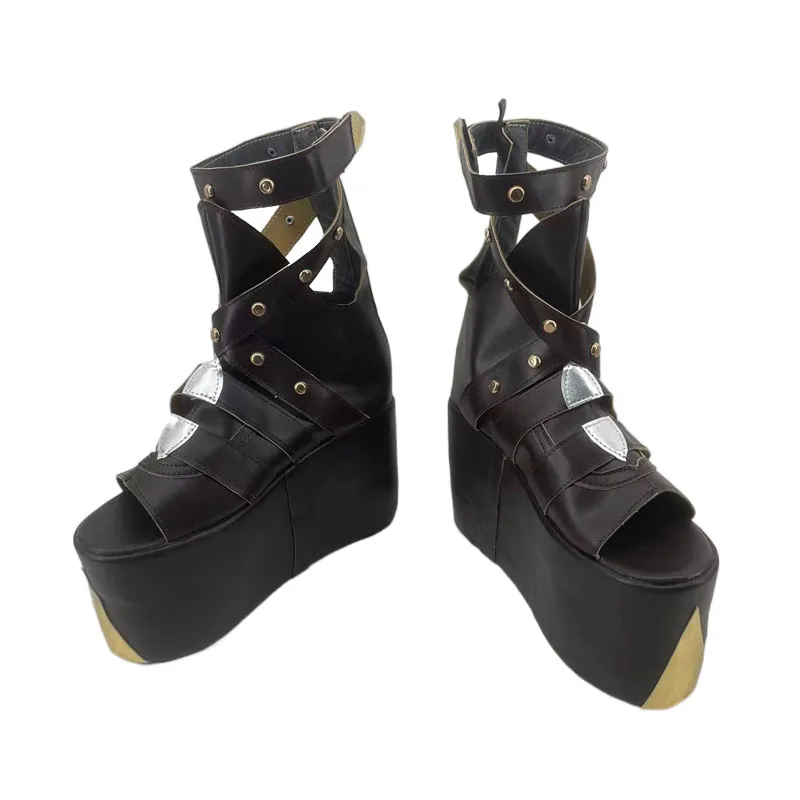 Arknights PEPE Cosplay Shoes Boots Game Anime Halloween Carnival Fiesta