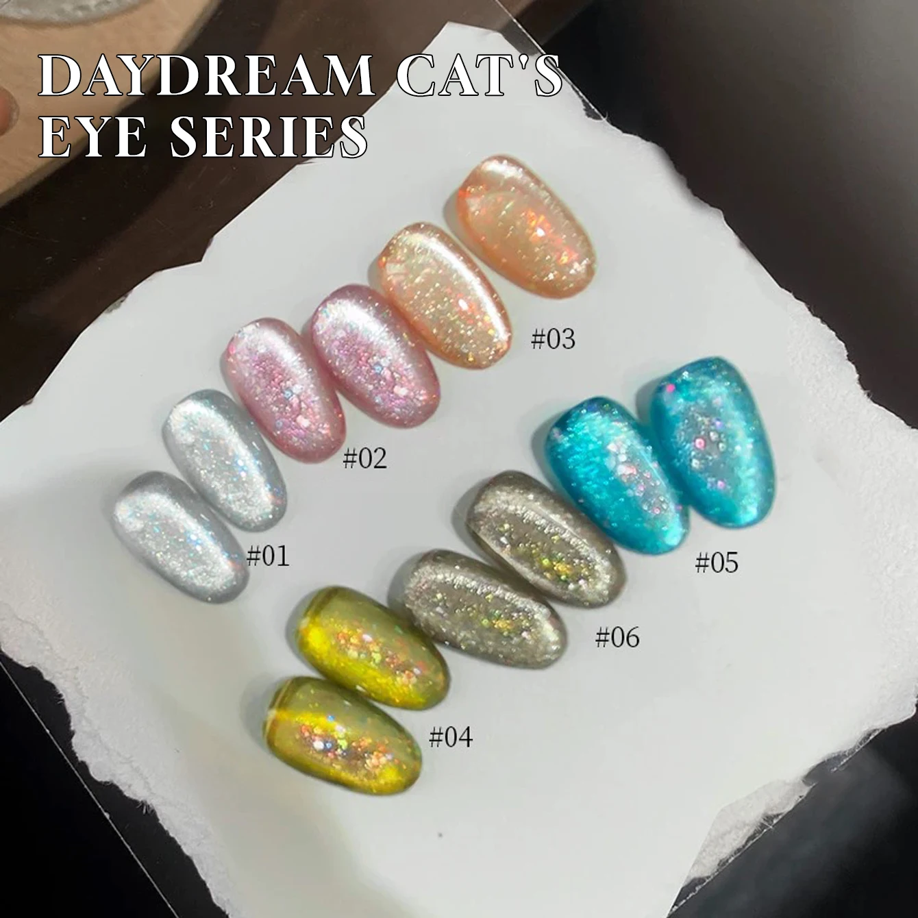 

MIANEL 12ML 1-6PCS Daydream Cat Eye Gel Polish 2026 New Sparkling Aurora Opal Fairy-Style Crystal Nail Art