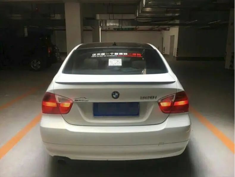 For BMW E90 Spoiler 2006-2010 BMW 3 series E90 320li 325li spoiler  ABS Material Car Rear Wing  Color Rear Spoiler