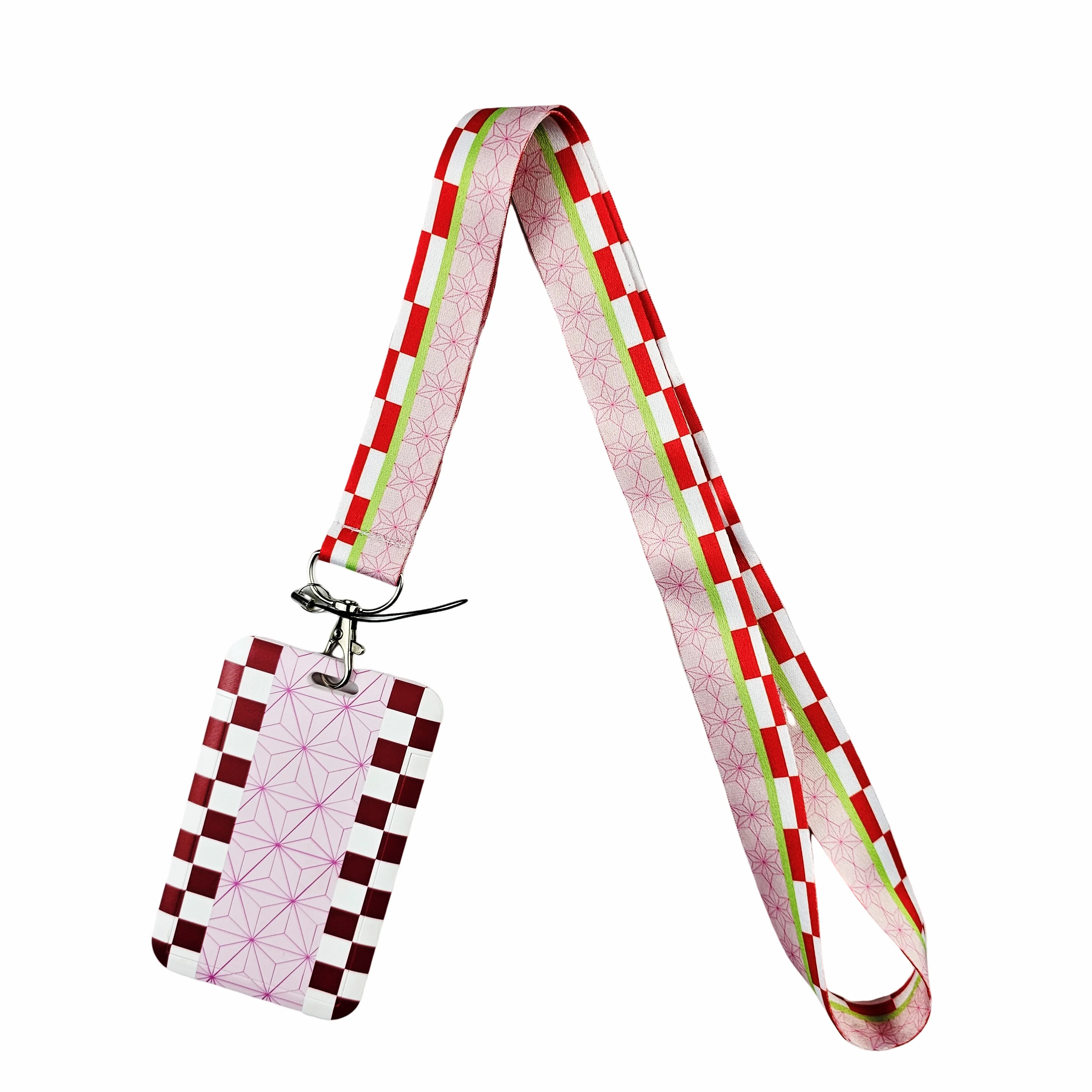 Lanyards Keychain Animated Cartoon Badge Holder ID Credit Card Pass Hang Rope Lanyard For Keys Anime Accessories Gifts