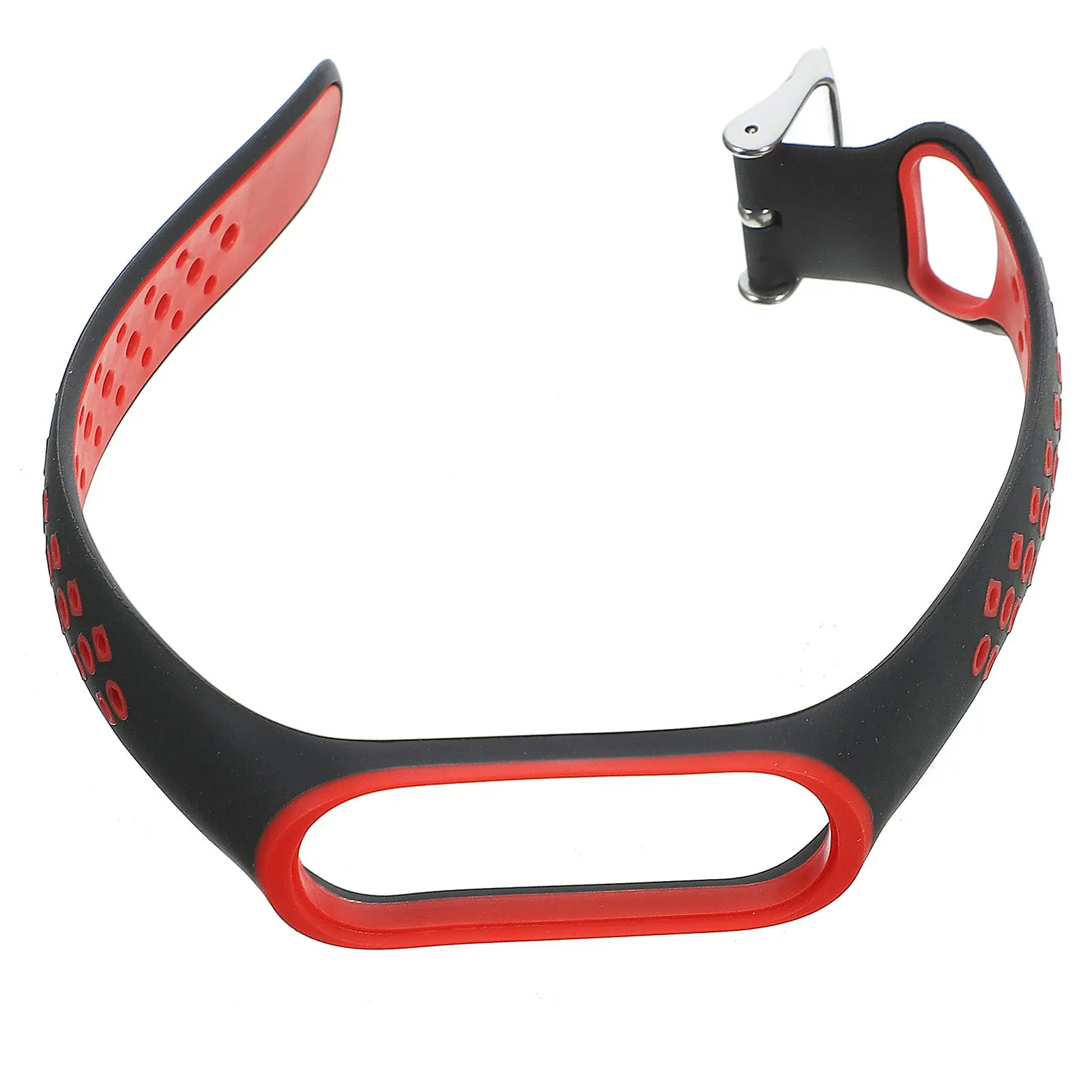 Correa de reloj de silicona de dos tonos, cómoda, ajustable, minimalista, de repuesto, Compatible con Mi Band 3 4, elegante