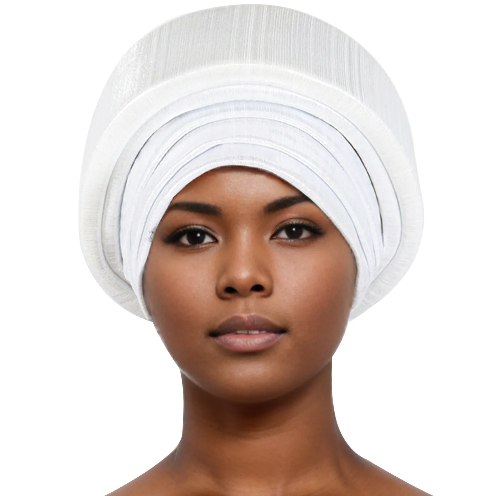 

Fashion Glitter Turban Cap for Women African Auto Gele Headtie Female Head Wraps Nigeria Lady Headwear Muslim Headpiece Party