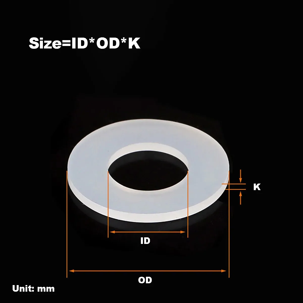 

Batch Sold Silicone Flat Washer / High Temperature Resistant And Environmentally Friendly Waterproof Sealing Flat Gasket