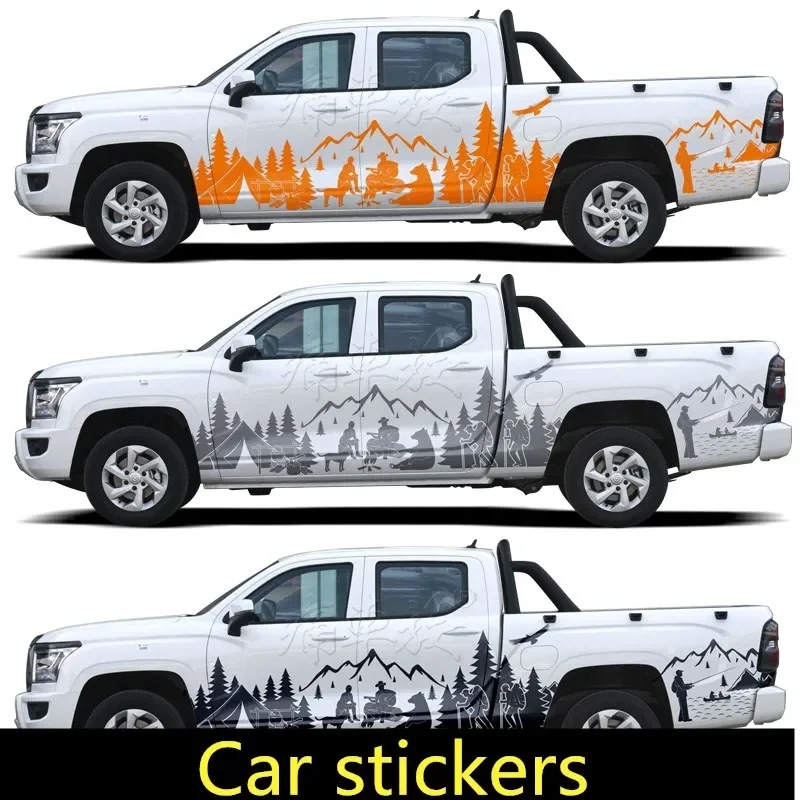 Car stickers FOR Hilux L200 Tundra NAVARA Raptor F150 landtrek DMAX pickup truck off-road decorative decal accessories