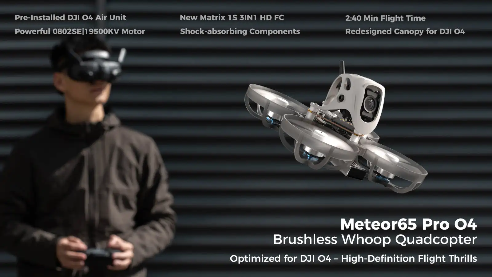 BETAFPV Meteor75 Pro O4 / Meteor65 Pro O4 Bürstenlosen BWhoop RC FPV Quadcopter Matrix 1S 3IN1 HD Für DJI O4 Air Unit VTX Flugzeug – Detail 1
