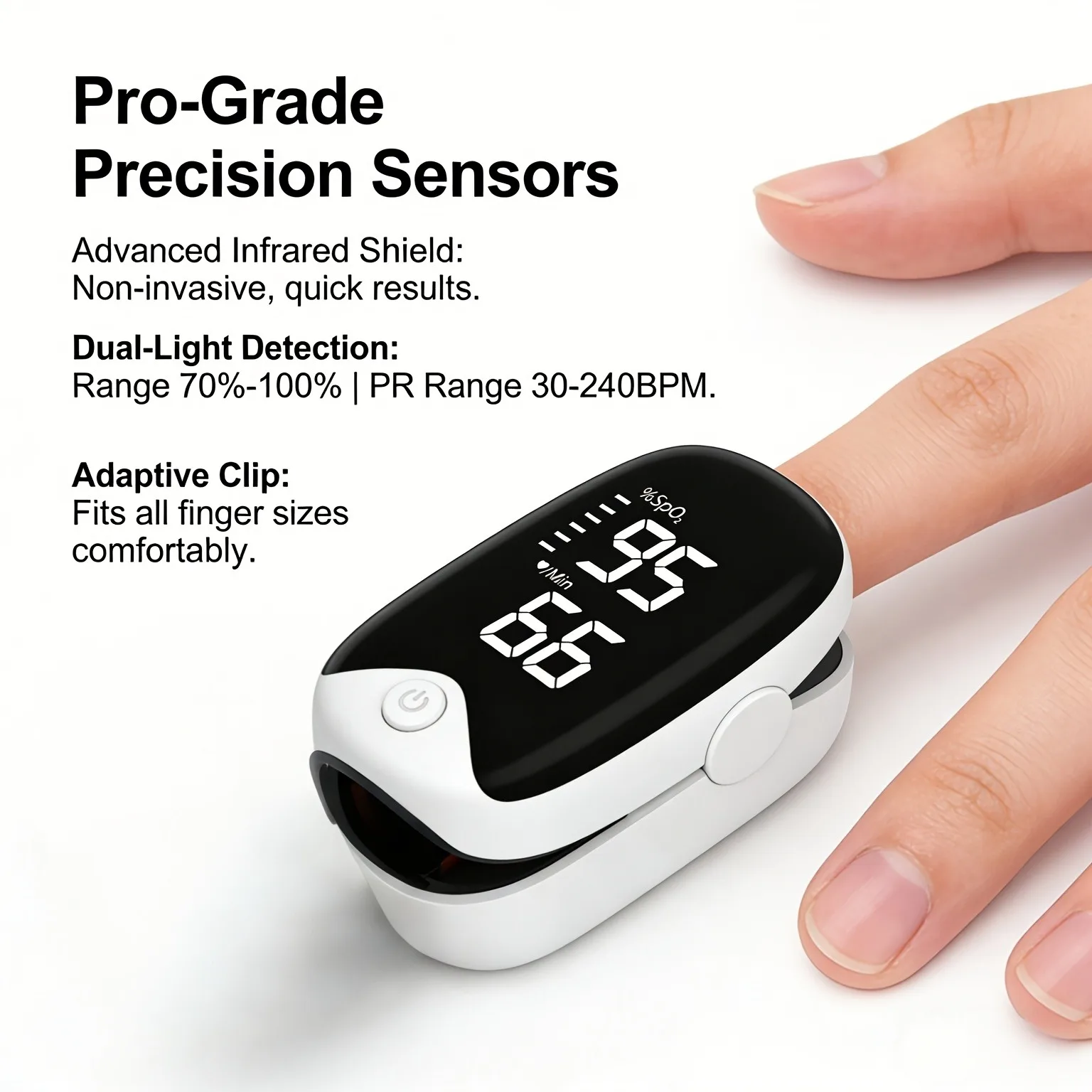 Fingertip Pulse Oximeter with OLED Display