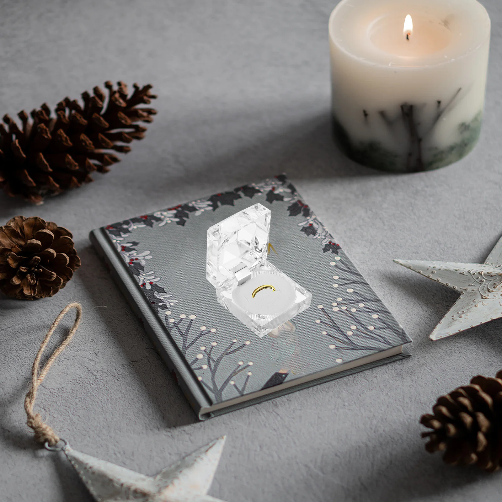 

10Pcs Acrylic Jewelry Display Box for Rings Earrings Accessories Lightweight Nightstand Bathroom Vanity Desk Travel