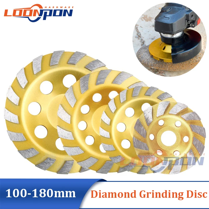 

Diamond bowl grinding disc gold 100/125/150/180mm floor stone cement polishing concrete sander 4/ 5/ 6/ 7/inch