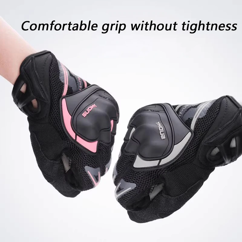 

Suomy летние дышащие пластиковые мотоциклетные перчатки с сенсорным экраном, унисекс, защитное снаряжение с полным пальцем для мотокросса, гонок на велосипеде