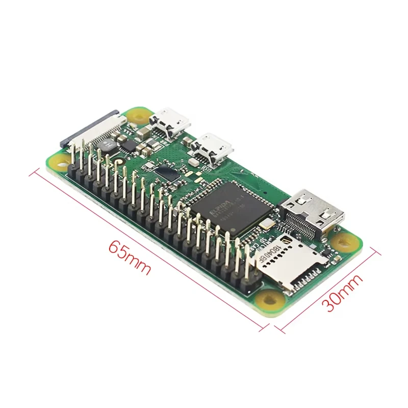 Raspberry Pi Zero W/WH BCM2835 1GHz WIFI i Bluetooth 512MB LPDDR2 RAM Obsługa systemu Linux OS 1080P HD Video Output Development Board