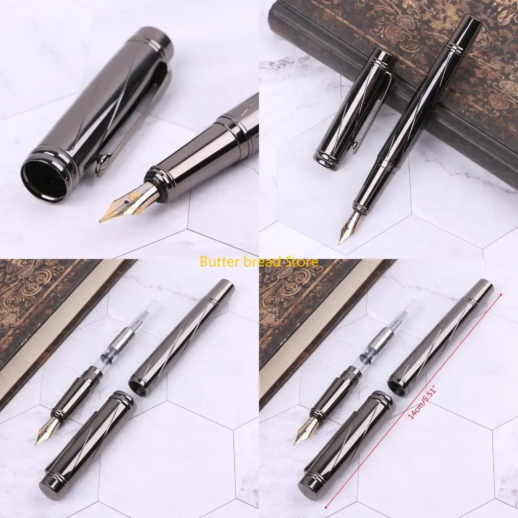 

W89C Vintage Luxury Men's Metal Nib 0.5mm Fountain Pen Writing Tool Supplies