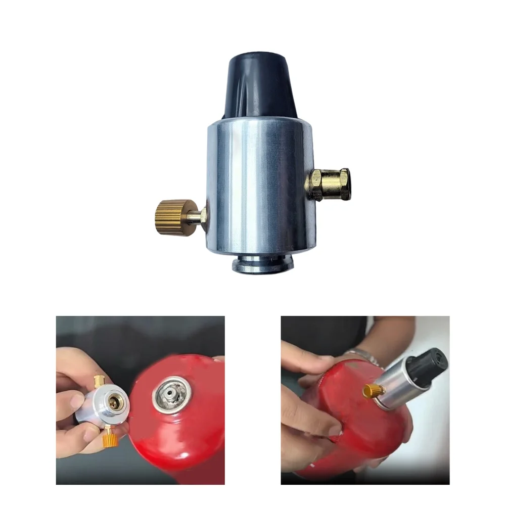 Portable Gas Pressure Regulator Adapter for Outdoor Stoves Grills and Heaters Compatible with Common Canister Valve Connections
