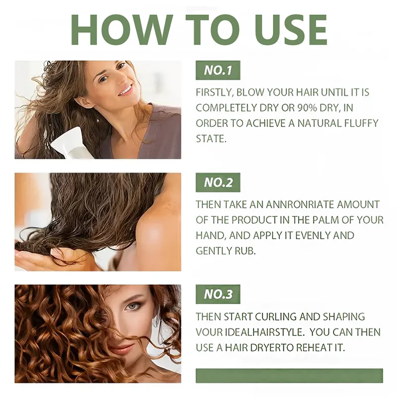YUITIKUE Curl Enhancing Cream Moisturizing Frizz Control
