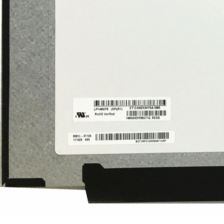 LP140WF8 SPR1 14,0 polegadas 30 PIN 60Hz 1920X1080 30 pinos PAINEL DE TELA LCD eDP