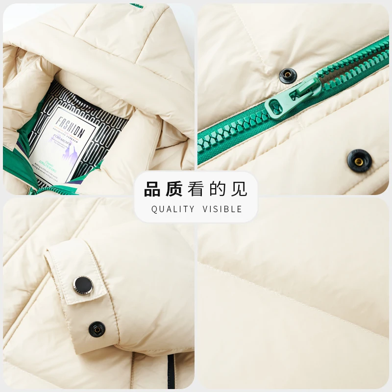 90% White Duck Down Coat Men 2025 Winter Hood Wind-proof Puffer Jacket Luxury Fashion Solid Duck Down Parkas Coat