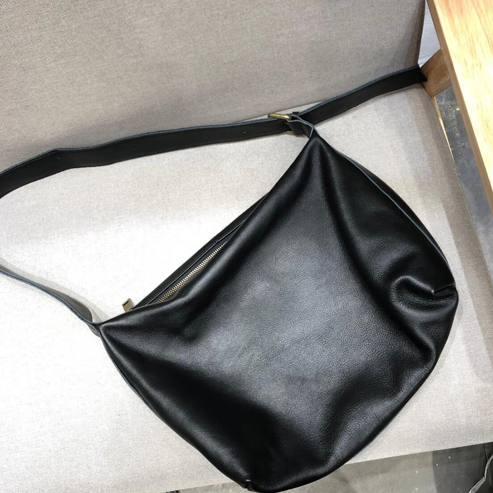 Leather Women Casual Shoulder 100% Natural Cowhide Large Capacity Shopper Bag Big Soft Crossbody Bag Female Tote