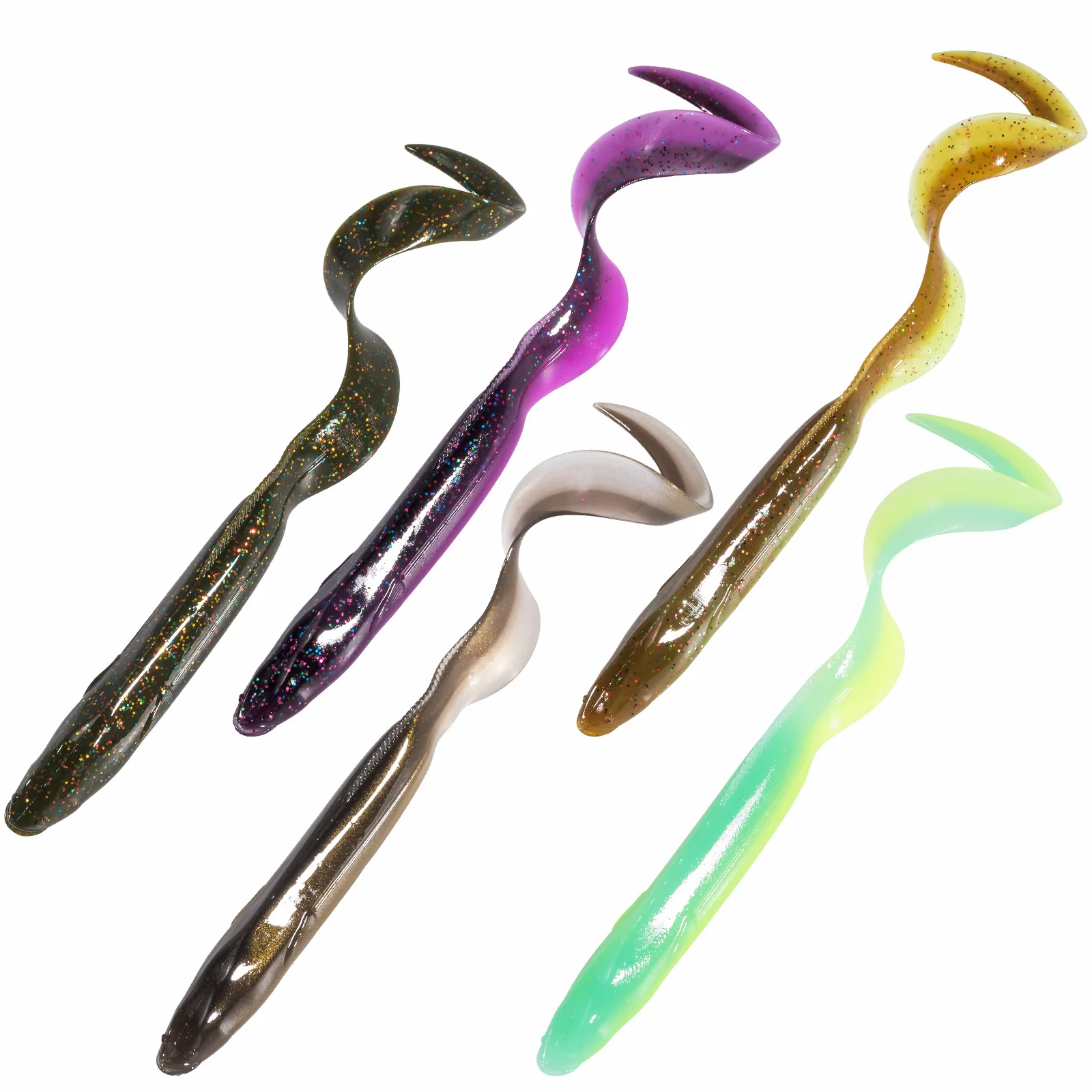 5pcs Eel Soft Bait,15cm,Soft Fishing Lure,Swimbait,Ribbontail Worm Bait,Shad Eel,for Sea Fishing Long Casting Bass Trout