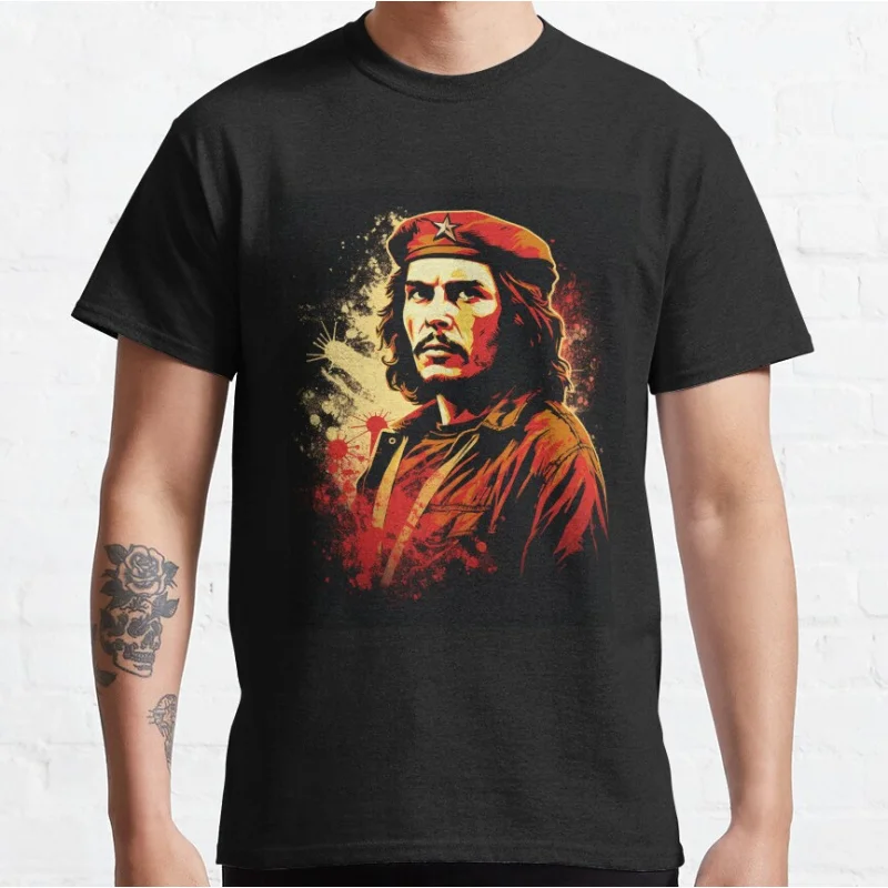 

Che guevara 0216 Cuba revolution leader gift t shirt for man 100% cotton print clothes Men's All size S-6XL Tops