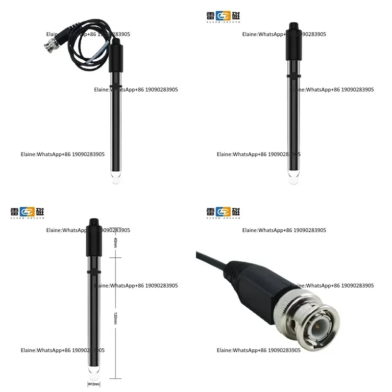 65-1C pH Combination Probe Glass Shell Material for Laboratory Well Probe BNC Reference ph Combination Sensor