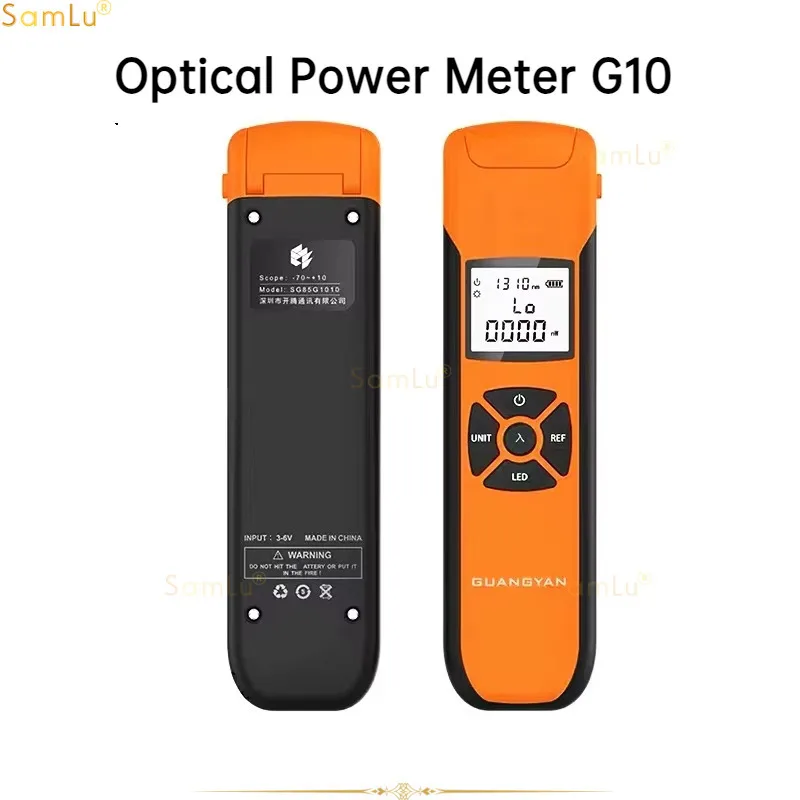 

High Precision Optical Power Meter G10 Rechargeable Battery FTTH Fiber Optic Power Meter with Flash Light OPM FC/SC/ST