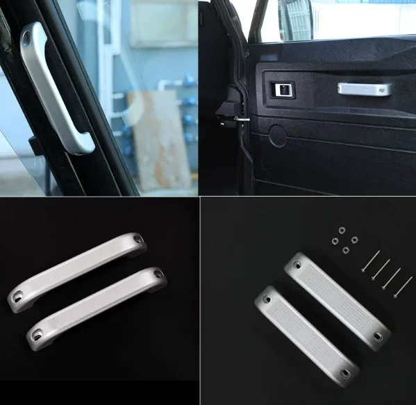 New Alloy A‑Pillar Grab Handle, Interior Pillar Assist Grip Trim Fit 90‑110 Series 2004‑2018 Automobile