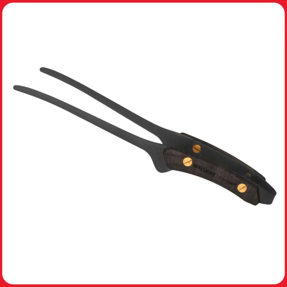 

Винтажные щипцы для гриля и барбекю из нержавеющей стали, с защитой от ожогов, для пикника, легкие, для путешествий и туризма