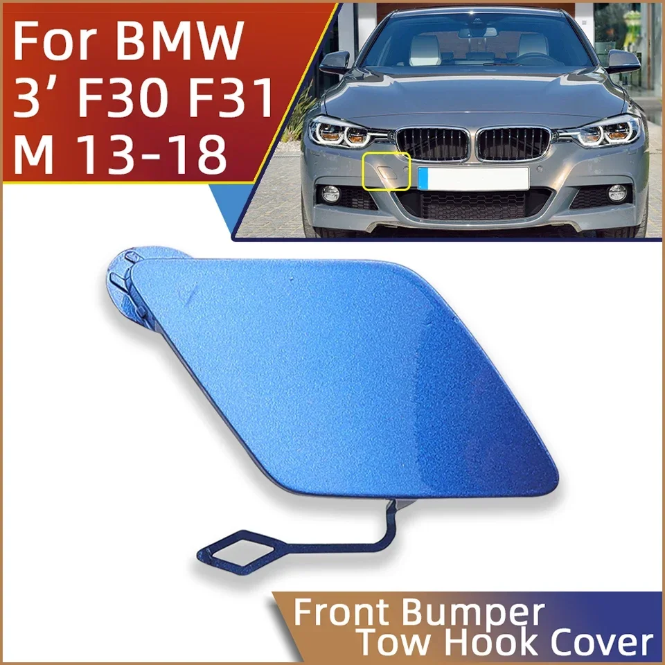 Car Front Rear Bumper Towing Hook Eye Cover Cap For BMW 3 Series 320 325 328 330 F30 F31 M Package 2013-2018 Hauling Trailer Lid