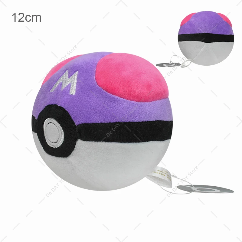 12cm TAKARA TOMY Pokemon Poke Ball Pokeball Plush Cartoon Soft Stuffed Toys Gifts