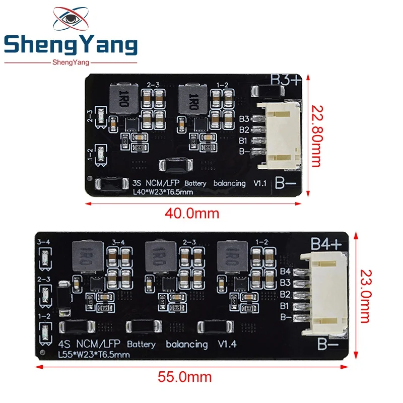 TZT BMS 3S 4S Active Balancer Board 1.2A Lifepo4 Lipo Li-ion Lithium Battery Energy Transfer Equalizer Module Inductive Version