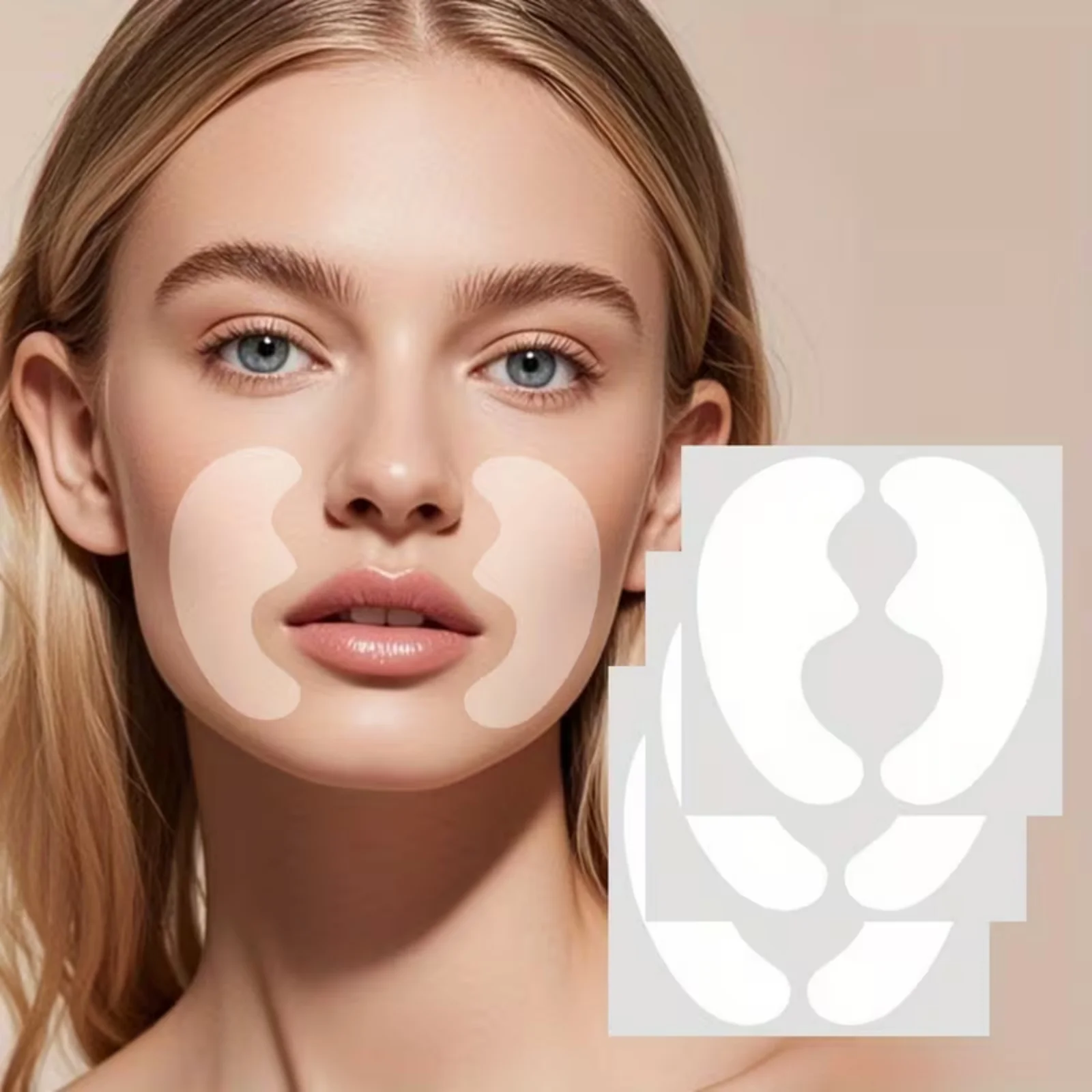 This face tape is ultra-thin, transparent and invisible, offering a seamless blend with skin. Its waterproof design ensures stro view 4