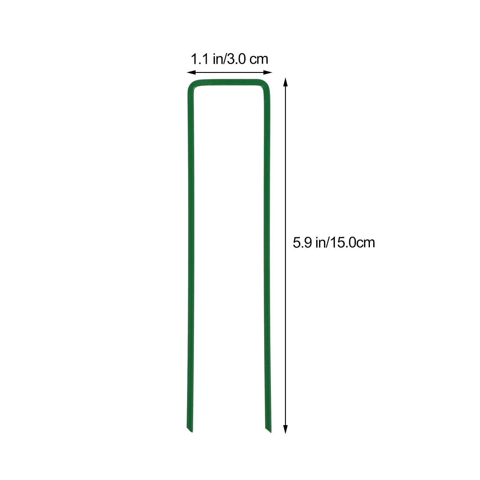 

20Pcs Heavy Duty Garden Stakes U-Shaped Metal Ground Pegs for Securing Tarps Canopies Tents Lawn Fastening Landscape Projects