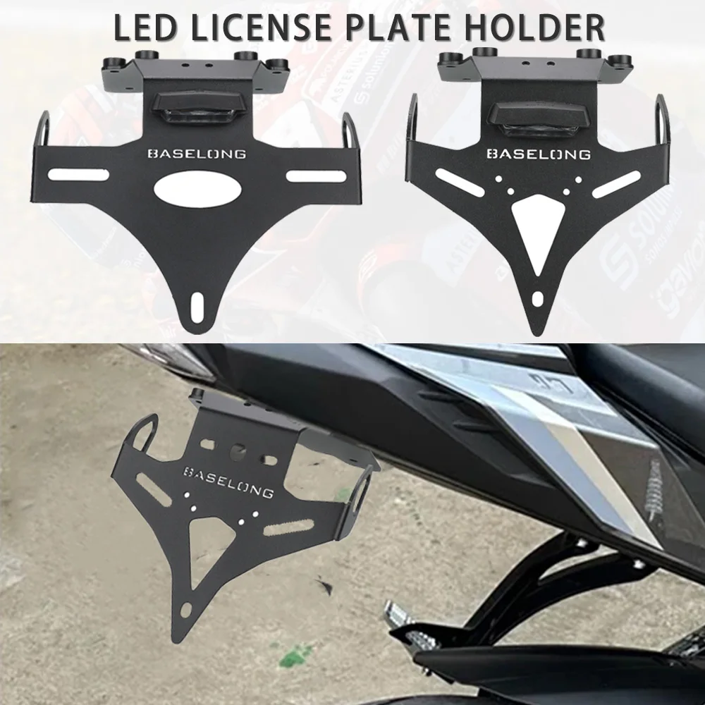 

FOR YAMAHA TENERE 700 / Rally / WORLD RAID T7 2019-2026 Motorcycle Rear License Plate Mount Holder Tail Tidy Fender Eliminator