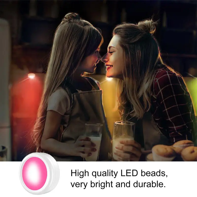Oświetlenie LED krążki świetlne LED ze zdalnym 6 szt. Drążkiem zmieniającym kolor na lampkach z funkcja odliczania czasu do regału na biurko do spiżarni