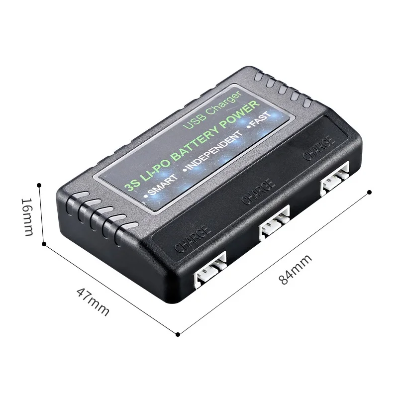 11.1V Lipo/Li-ion Battery Charger for RC Car 16207 16208 16209 16210 H16 V950 3S 11.1v USB Charger/ 3 in1 Balanced Charger Case